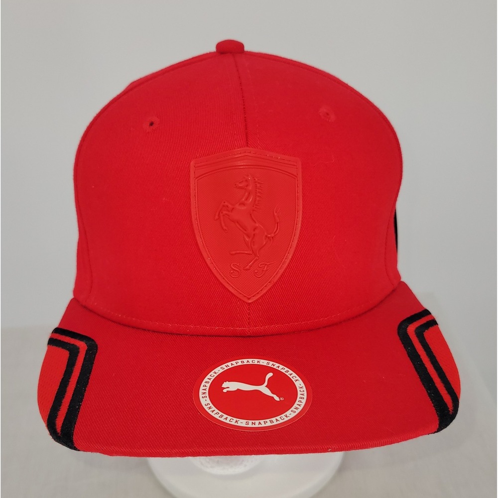 Puma & Scuderia Ferrari‎ Snapback Flat Brim Racing Cap Hat